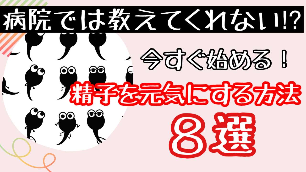 精子を元気する方法【西宮・夙川の妊娠力を夫婦で高める専門整体　鍼灸サロンC'zカラダLab】